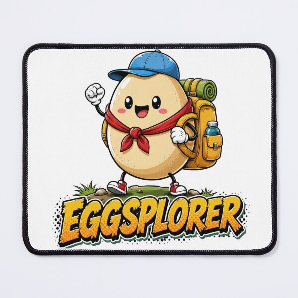 Item preview, Eggsplorer Cute Adventure Pun Cartoon Design designed and sold by Nano-Threads.