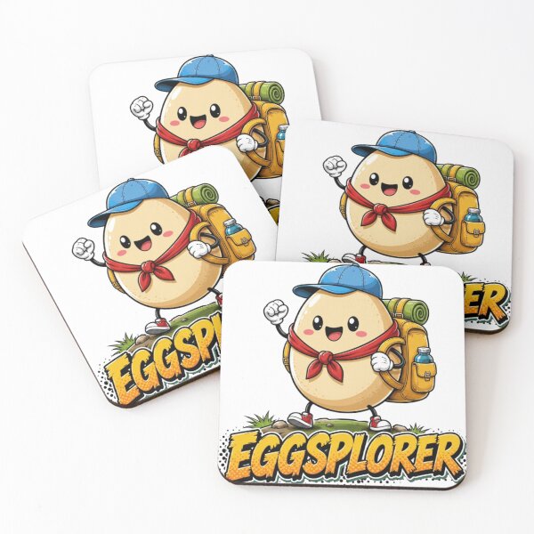 Item preview, Eggsplorer Cute Adventure Pun Cartoon Design designed and sold by Nano-Threads.