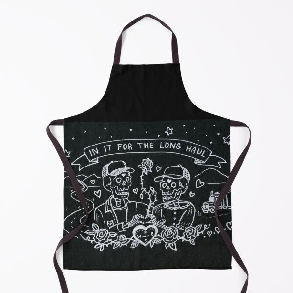 Item preview, In It For The Long Haul – Skeleton Trucker Love Illustration designed and sold by Cass Harker Studio.