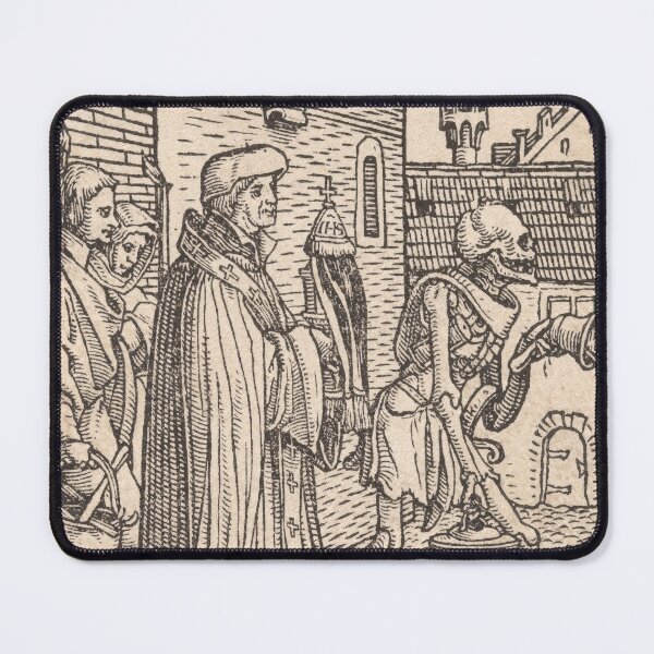Item preview, Holbein Priest Memento Mori | Skull Art designed and sold by GammaRay.