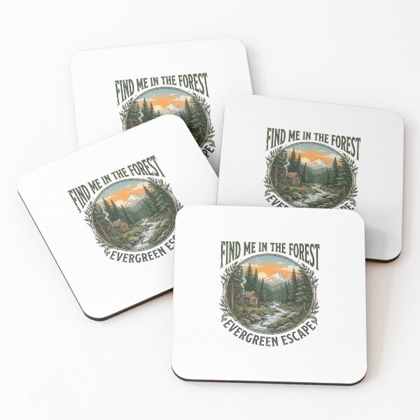 Item preview, Forest Cabin Evergreen Escape Vintage Nature Landscape designed and sold by longngusuc.