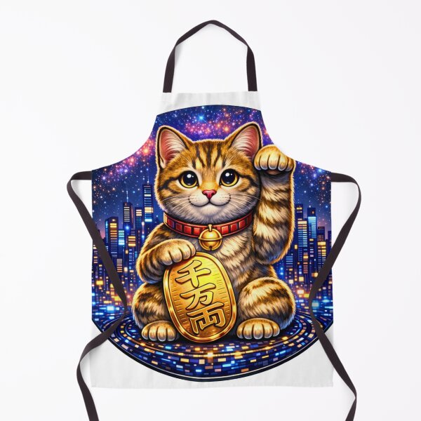 Item preview, #4 Brown Tabby Cyber Maneki Neko | Fortune System designed and sold by FUJIYAMA-JAPAN-WORKS.