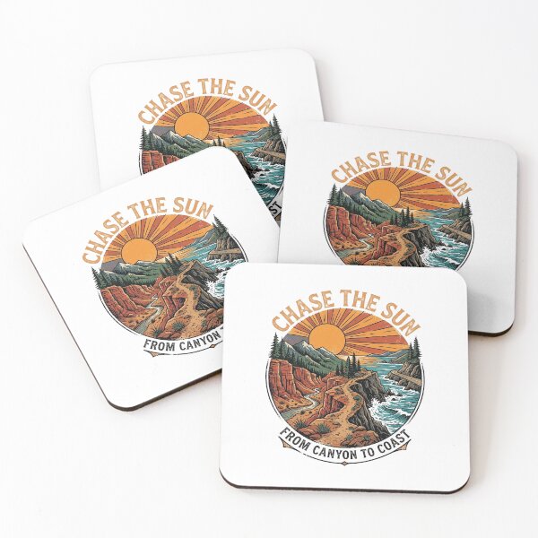 Item preview, Canyon Coast Chase The Sun Vintage Adventure Landscape designed and sold by longngusuc.