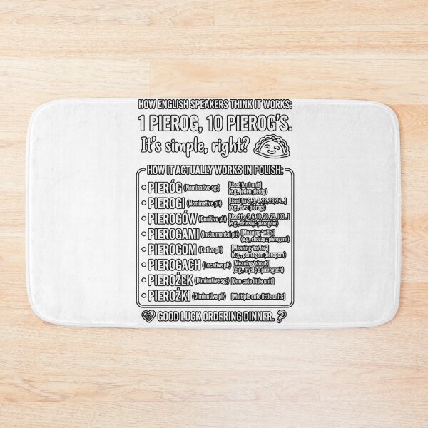 Item preview, Funny Polish Pierogi Grammar Guide designed and sold by malenkaa1990.