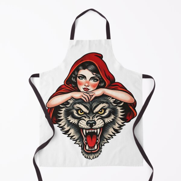 Item preview, Old School Girl and Beast (Tales) - Little Red Riding Hood and the Wolf designed and sold by Candie_Loudenfrau_Art.