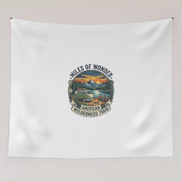 Item preview, Camping Van Adventure Wilderness Tour Mountains Lake Sunset designed and sold by longngusuc.
