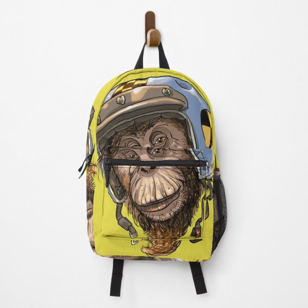 Item preview, Crash Test Monkey - Funny Helmet Chimp art designed and sold by L'atelier de Grôchat.