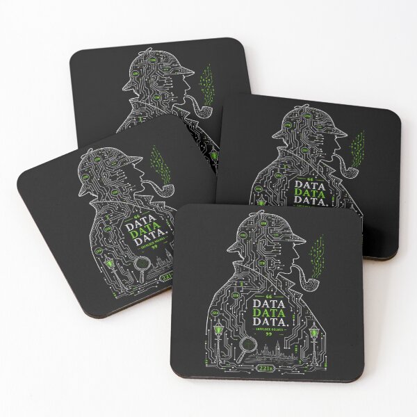 Item preview, Data Data Data Sherlock Holmes Cyberpunk Circuit Board Art designed and sold by Fenay Designs.