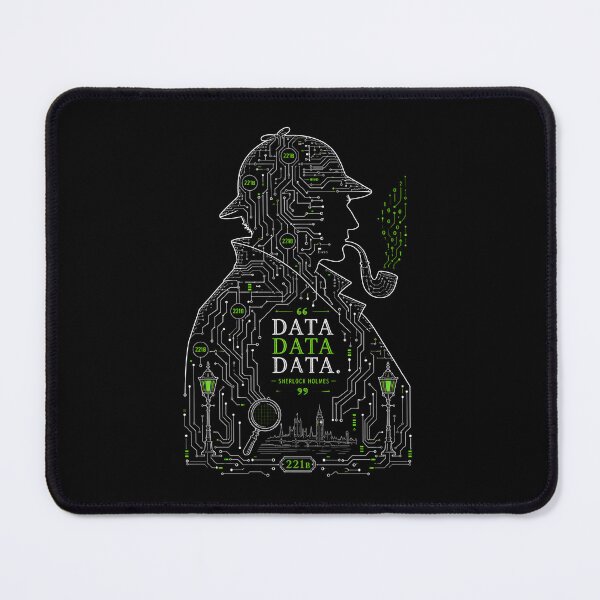 Item preview, Data Data Data Sherlock Holmes Cyberpunk Circuit Board Art designed and sold by Fenay Designs.
