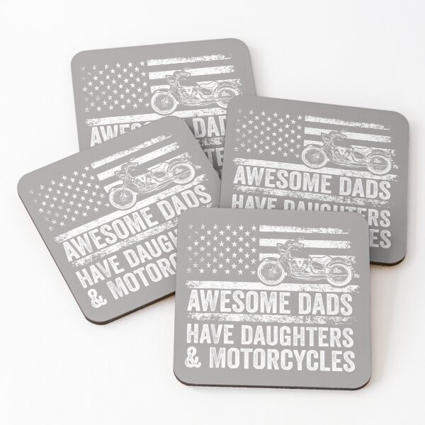 Item preview, Awesome Dads Have Daughters and Motorcycle Dad designed and sold by KathieFaugh.