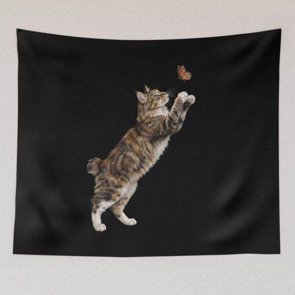 Item preview, American Bobtail Cat with Butterfly Kitten Mom Owner designed and sold by TerryConnells.