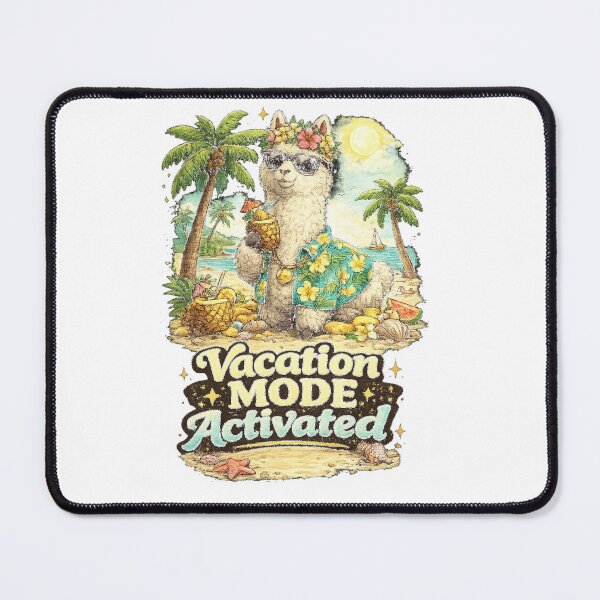 Item preview, Vacation Mode Activated - Cute Alpaca Summer Cartoon designed and sold by NarpLTD.