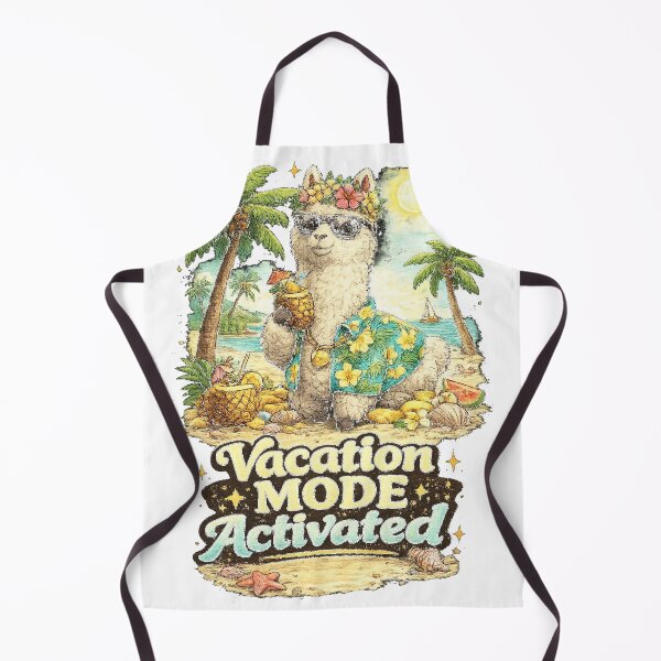Item preview, Vacation Mode Activated - Cute Alpaca Summer Cartoon designed and sold by NarpLTD.