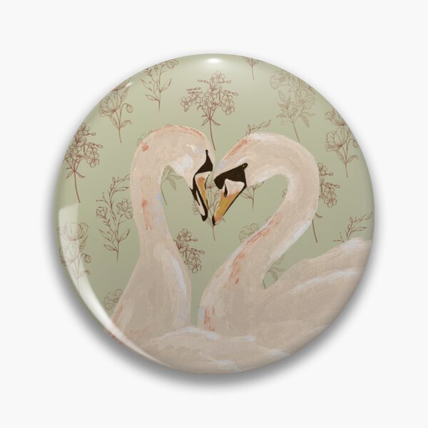 Item preview, Romantic Vintage Cottagecore Swan illustration designed and sold by Timi Kolozsi.