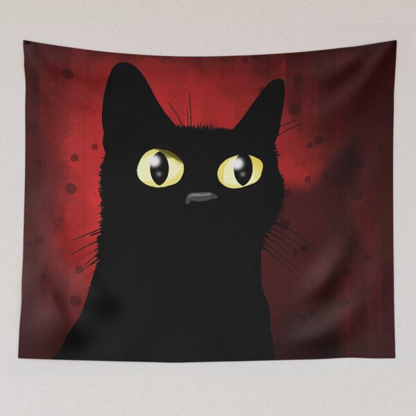 Item preview, Black Cat with Golden Eyes designed and sold by Andrew  Hitchen.