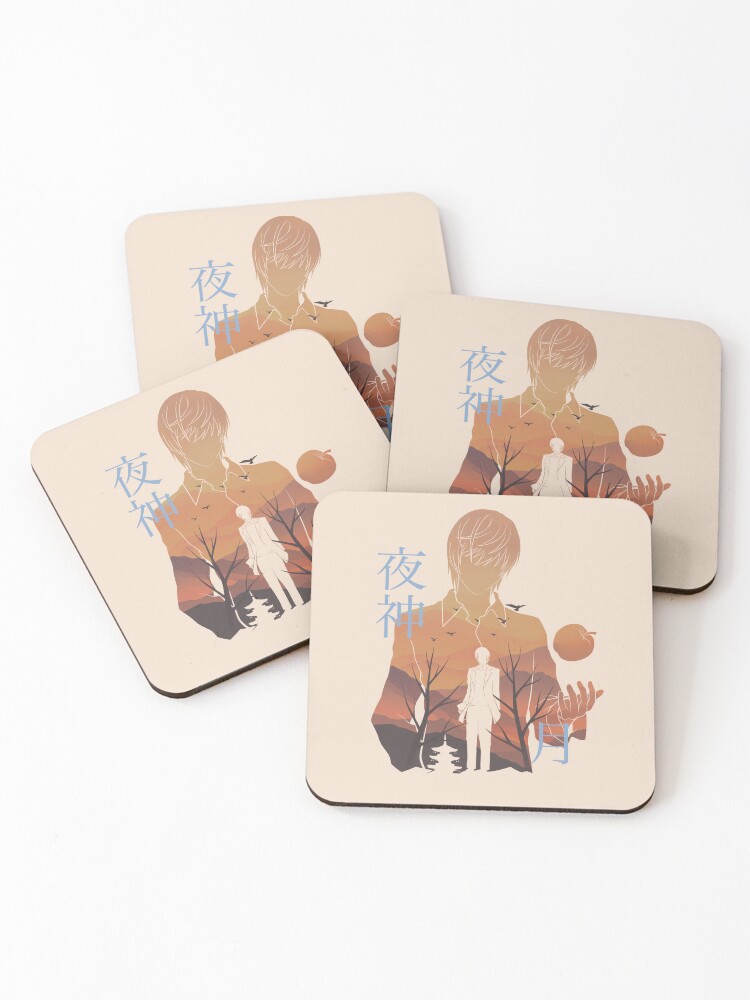Thumbnail 1 of 5, Coasters (Set of 4), Yagami Raito designed and sold by mustbewhy.