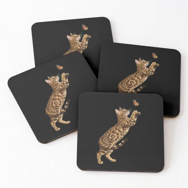 Item preview, Bengal Cat with Butterfly Kitten Mom Owner designed and sold by TerryConnells.