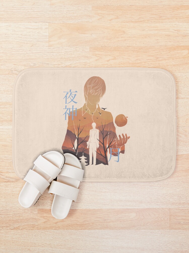 Thumbnail 1 of 6, Bath Mat, Yagami Raito designed and sold by mustbewhy.