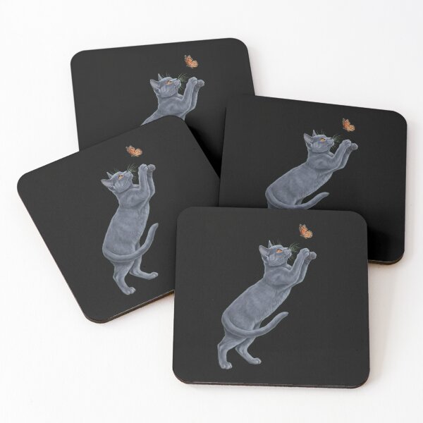 Item preview, Chartreux Cat with Butterfly Kitten Mom Owner designed and sold by TerryConnells.