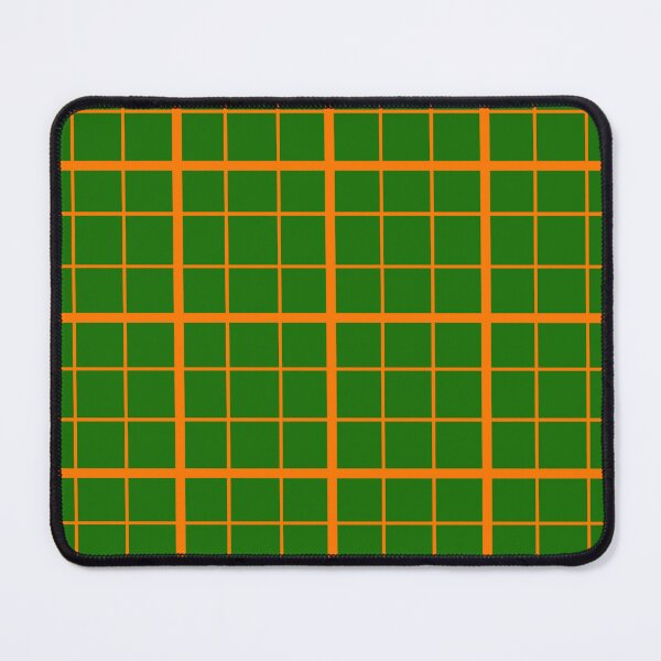 Item preview, Orange On Green Grid Windowpane Check Design  designed and sold by PatternTitan.