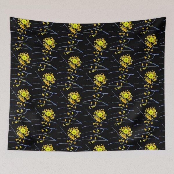 Item preview, Strawflower Comet Dark Floral designed and sold by LindasPhotoArt.