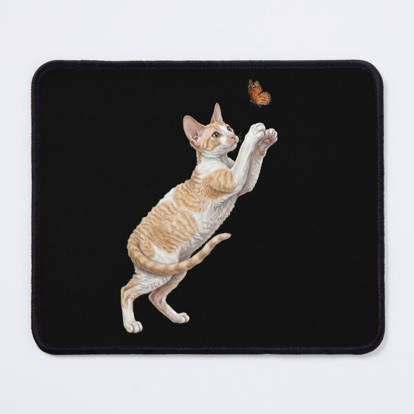 Item preview, Cornish Rex Cat with Butterfly Kitten Mom Owner designed and sold by TerryConnells.