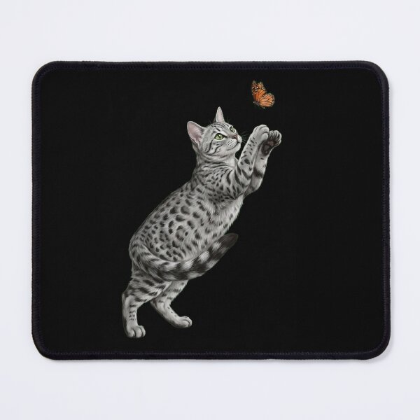 Item preview, Egyptian Mau Cat with Butterfly Kitten Mom Owner designed and sold by TerryConnells.
