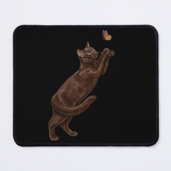Item preview, Havana Brown Cat with Butterfly Kitten Mom Owner designed and sold by TerryConnells.