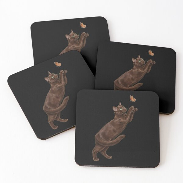 Item preview, Havana Brown Cat with Butterfly Kitten Mom Owner designed and sold by TerryConnells.
