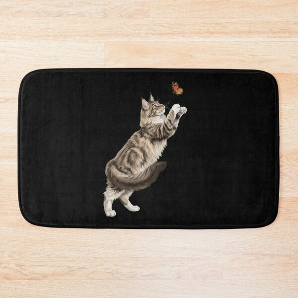 Item preview, Maine Coon Cat with Butterfly Kitten Mom Owner designed and sold by TerryConnells.