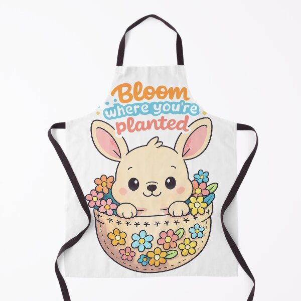 Item preview, Bloom Where You're Planted – Cute Kawaii Bunny designed and sold by SoftSproutstu.