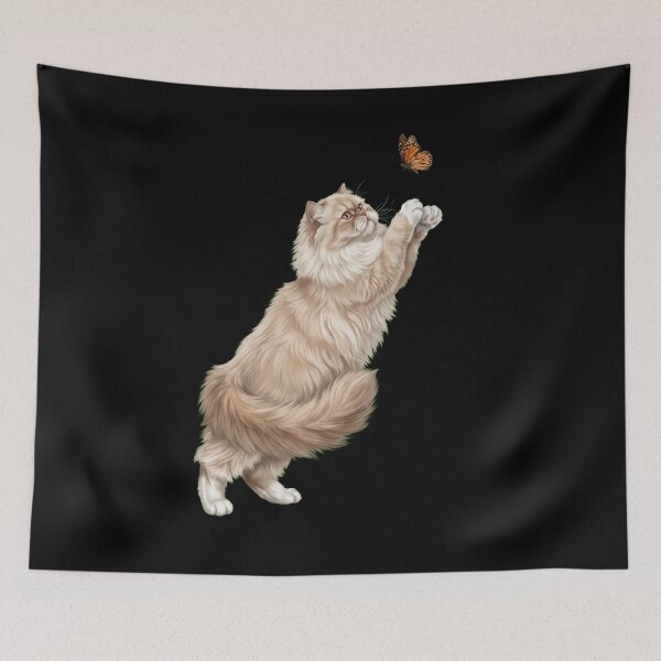 Item preview, Persian Cat with Butterfly Kitten Mom Owner designed and sold by TerryConnells.