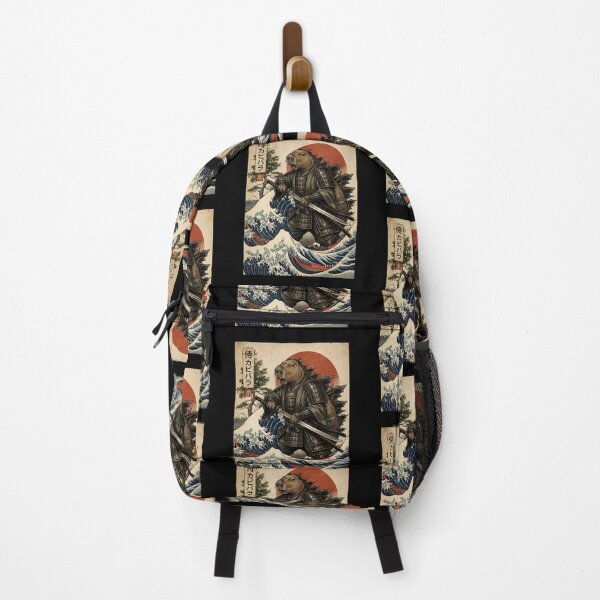 Item preview,  Vintage Japanese ink art, samurai Capybara illustration,capzilla designed and sold by gear-posters.