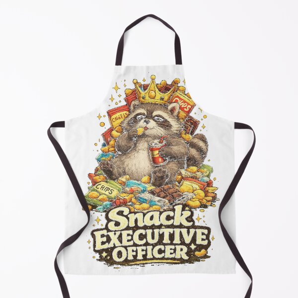 Item preview, Snack Executive Officer – Funny Raccoon Cartoon designed and sold by NarpLTD.