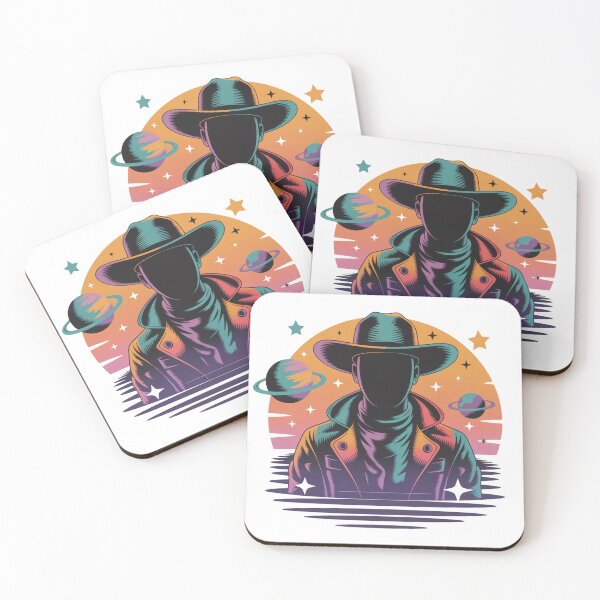 Item preview, Retro Space Cowboy Cosmic Funk Sticker designed and sold by LukaRealm.