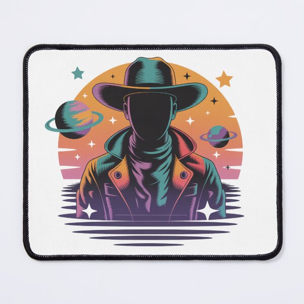 Item preview, Retro Space Cowboy Cosmic Funk Sticker designed and sold by LukaRealm.