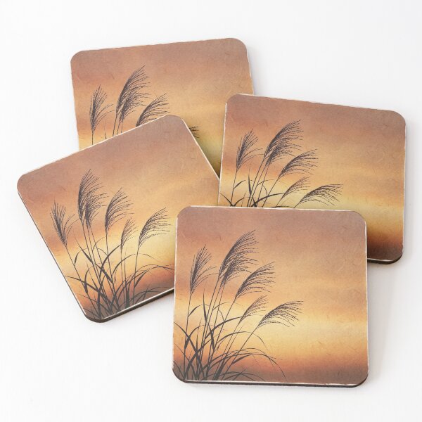 Item preview, Pampas Grass at Sunset | Japanese Wabi-Sabi Art | Zen Nature Minimalist Print designed and sold by KUZU-NOHA.