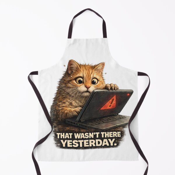 Item preview, That Wasn't There Yesterday Funny Cat T-Shirt designed and sold by RebelVibeX.