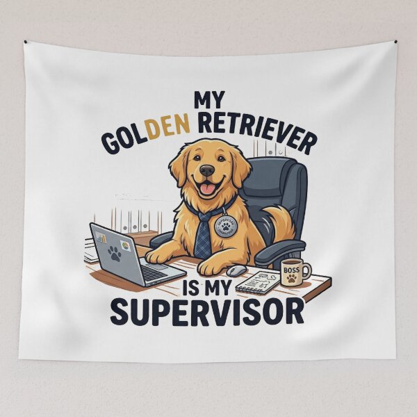 Item preview, My Golden Retriever Is My Supervisor designed and sold by ClaussShop.