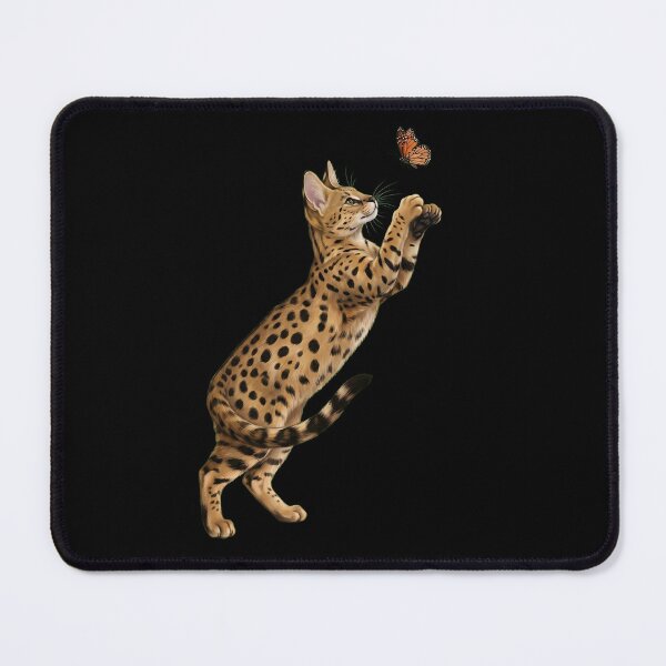 Item preview, Savannah Cat with Butterfly Kitten Mom Owner designed and sold by TerryConnells.