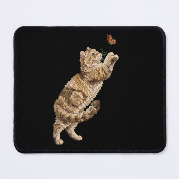 Item preview, Selkirk Rex Cat with Butterfly Kitten Mom Owner designed and sold by TerryConnells.