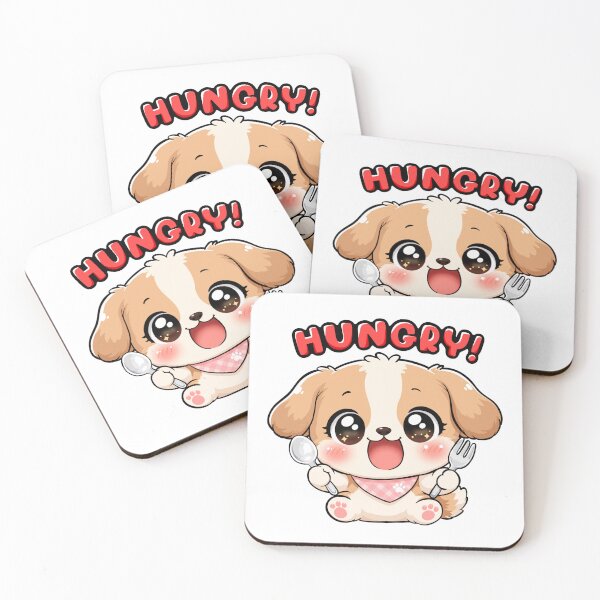 Item preview, Hungry Puppy Animal Clipart designed and sold by KJackArtwork.