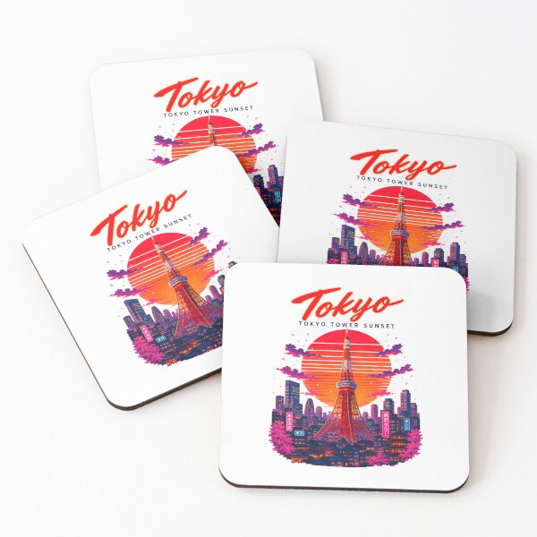 Item preview, Tokyo Tower Sakura Sunset Skyline designed and sold by PitsFusion Retro Atlas.