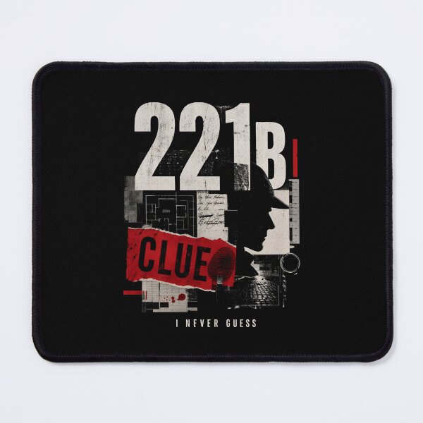 Item preview, 221B Clue I Never Guess Sherlock Holmes Case File Collage designed and sold by Fenay Designs.