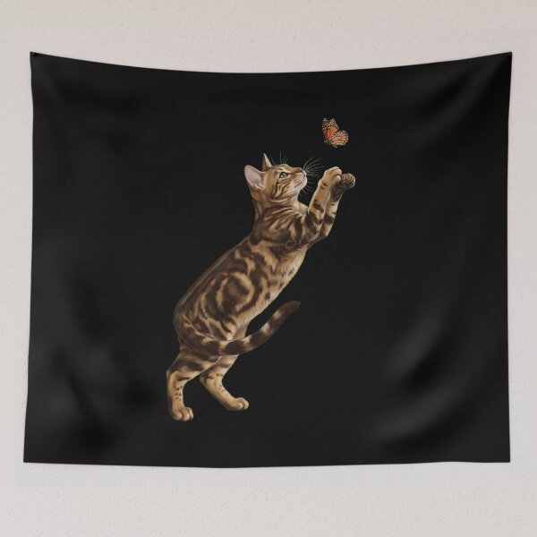 Item preview, Sokoke Cat with Butterfly Kitten Mom Owner designed and sold by TerryConnells.