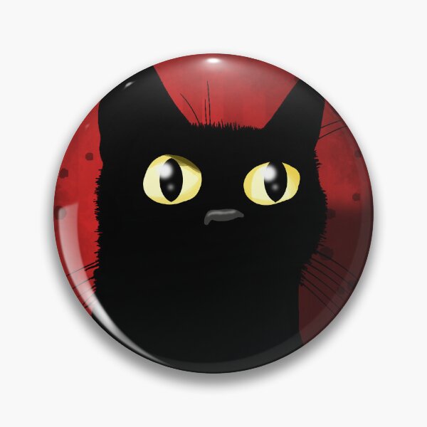 Item preview, Black Cat with Yellow Eyes designed and sold by Andrew  Hitchen.