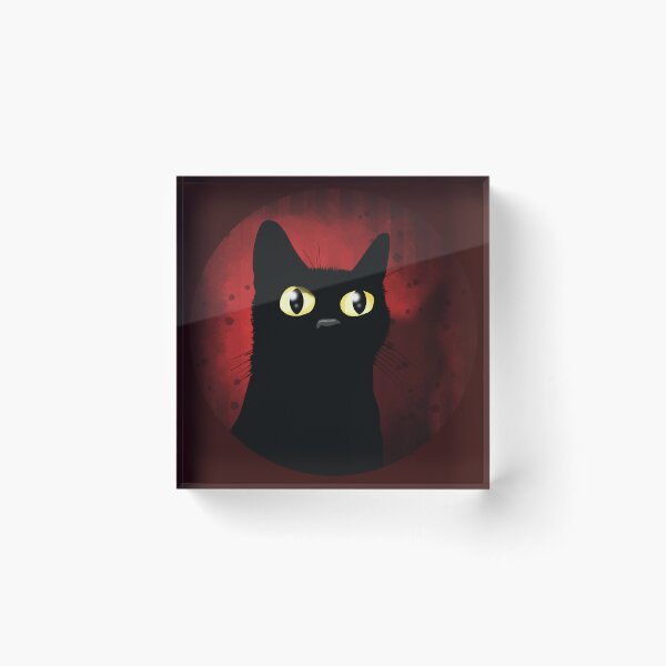 Item preview, Black Cat with Yellow Eyes designed and sold by Andrew  Hitchen.