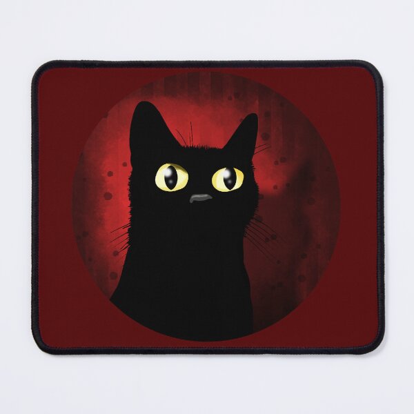 Item preview, Black Cat with Yellow Eyes designed and sold by Andrew Hitchen.
