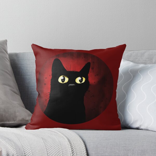 Item preview, Black Cat with Yellow Eyes designed and sold by Andrew  Hitchen.
