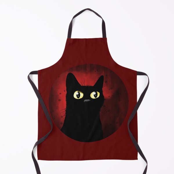 Item preview, Black Cat with Yellow Eyes designed and sold by Andrew Hitchen.